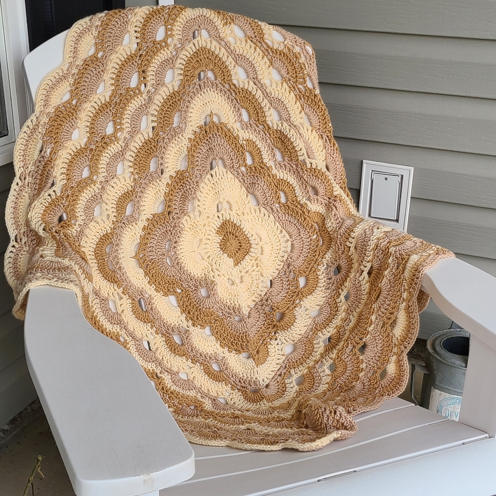 Throw. Blanket. Afghan. New.